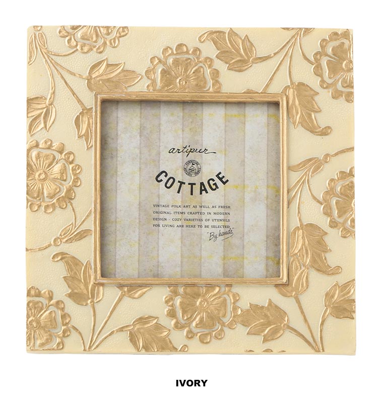 フラワーフォトフレームS 17×17cm （2カラー） M45-1711