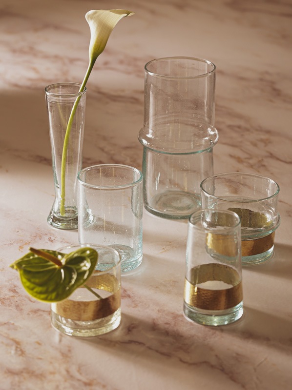 モロッコガラスベース 9cm M73-1998