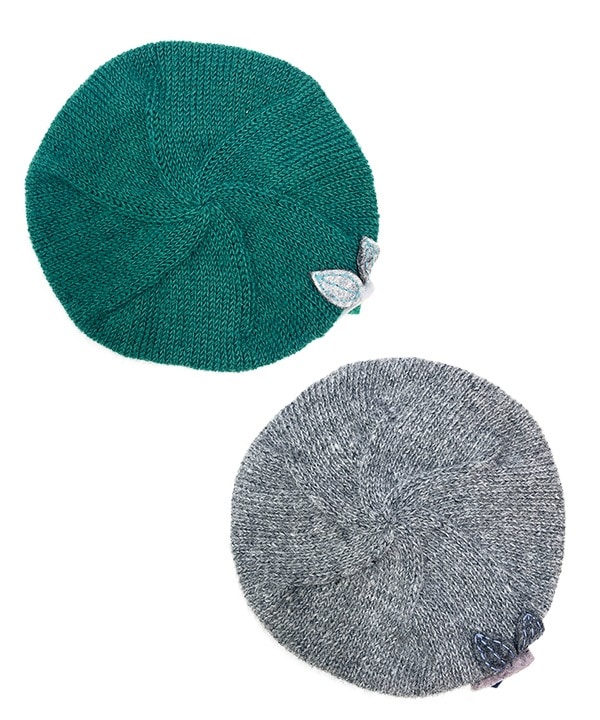 スクエアコサージュベレー帽（2カラー）H24W014