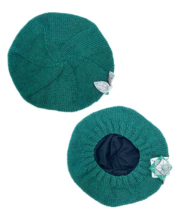 スクエアコサージュベレー帽（2カラー）H24W014