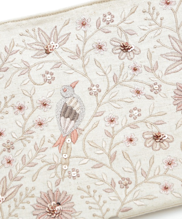 花鳥ビーズ刺繍 ショルダーバッグ M42-2701