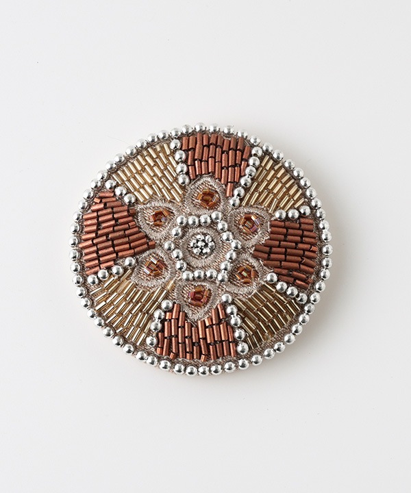 ビーズ刺繍 ハンドミラー・手鏡（3カラー） M42-0867
