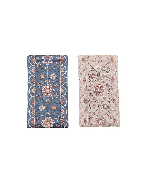 ビーズ刺繍 メガネケース M42-2702