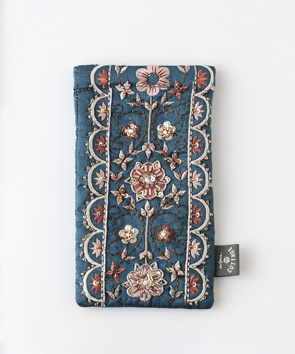 ビーズ刺繍 メガネケース M42-2702