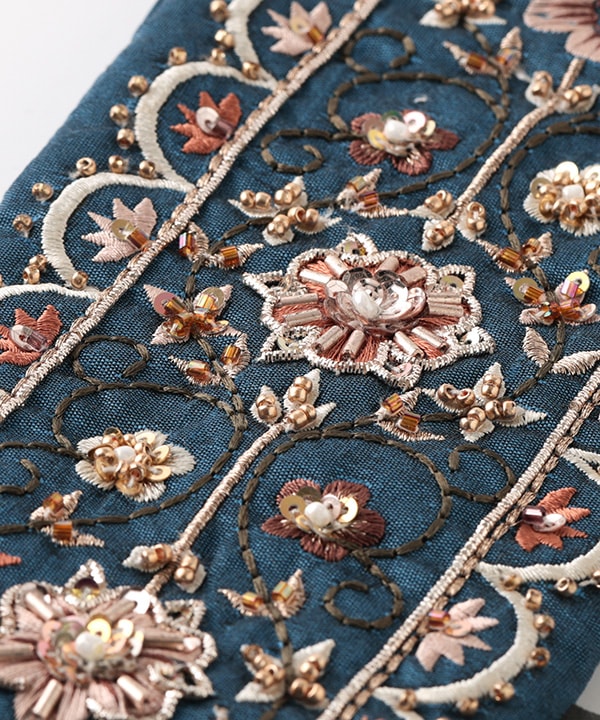 ビーズ刺繍 メガネケース M42-2702