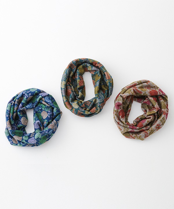 リーフ柄スヌード B25W048