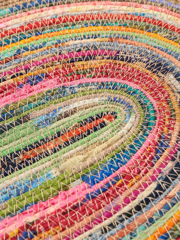 裂き織りオーバルマット（アソート） M25-2212