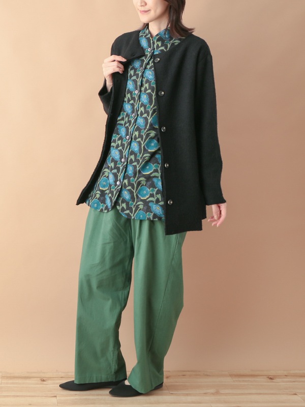 nuku nuku 縮絨ウール・カーディガン（5カラー）　23W460