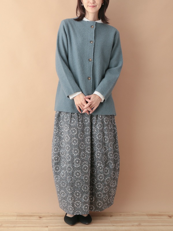 nuku nuku 縮絨ウール・カーディガン（5カラー）　23W460