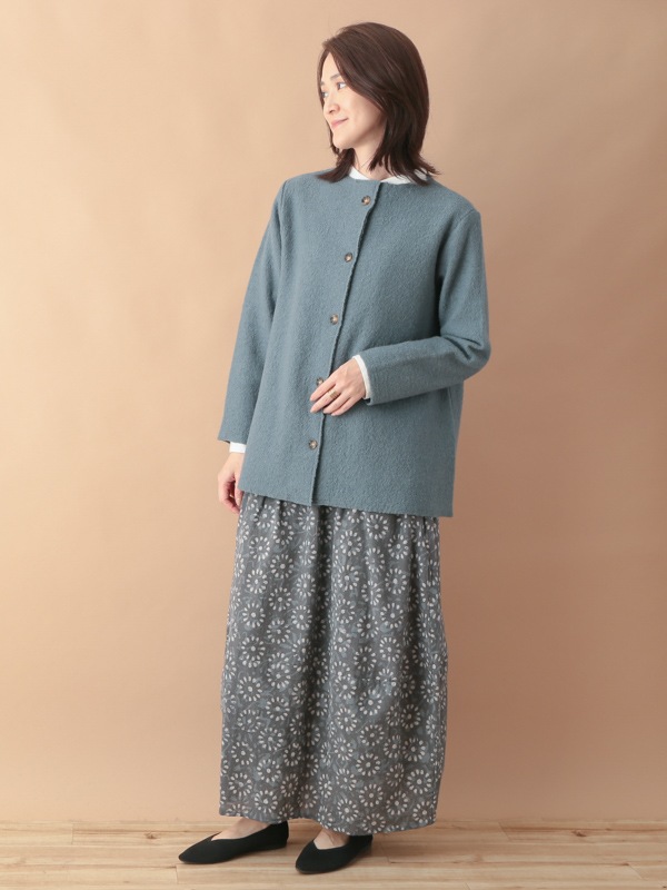 nuku nuku 縮絨ウール・カーディガン（5カラー）　23W460