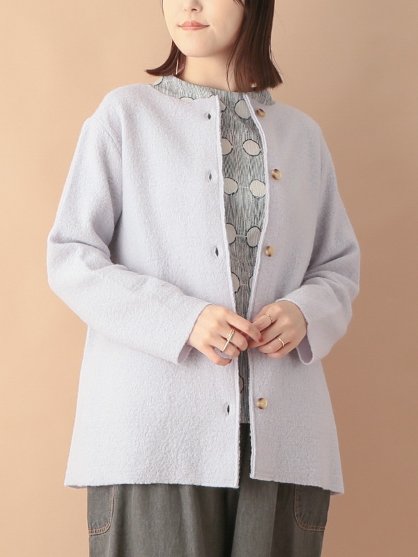 nuku nuku 縮絨ウール・カーディガン（5カラー）　23W460