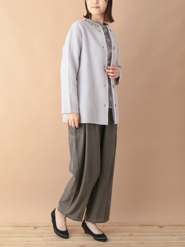 nuku nuku 縮絨ウール・カーディガン（5カラー）　23W460