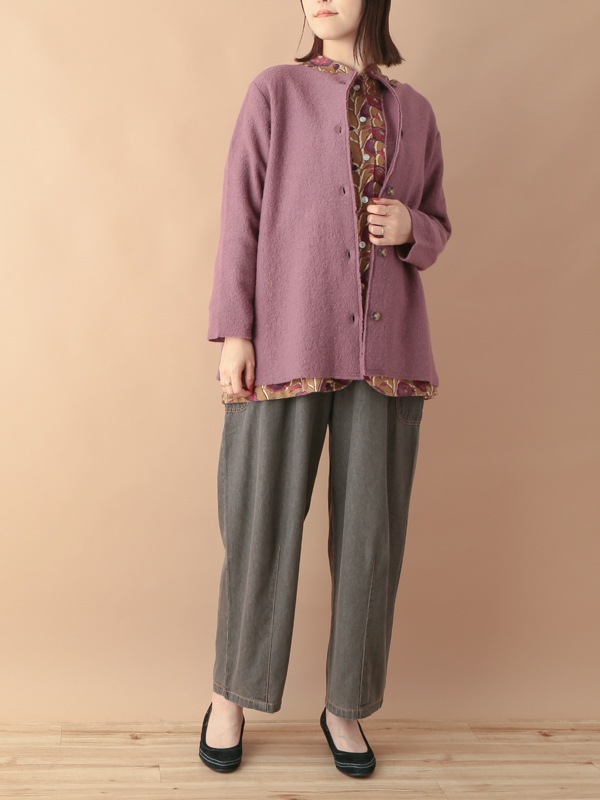 nuku nuku 縮絨ウール・カーディガン（5カラー）　23W460