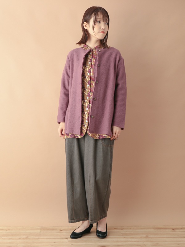 nuku nuku 縮絨ウール・カーディガン（5カラー）　23W460