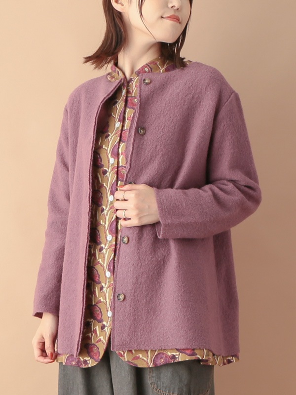 nuku nuku 縮絨ウール・カーディガン（5カラー）　23W460