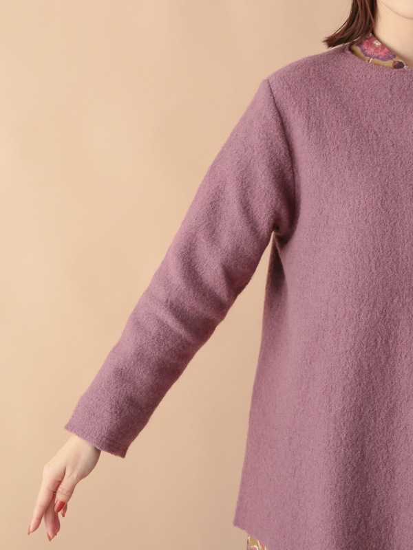 nuku nuku 縮絨ウール・カーディガン（5カラー）　23W460