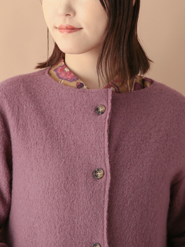 nuku nuku 縮絨ウール・カーディガン（5カラー）　23W460