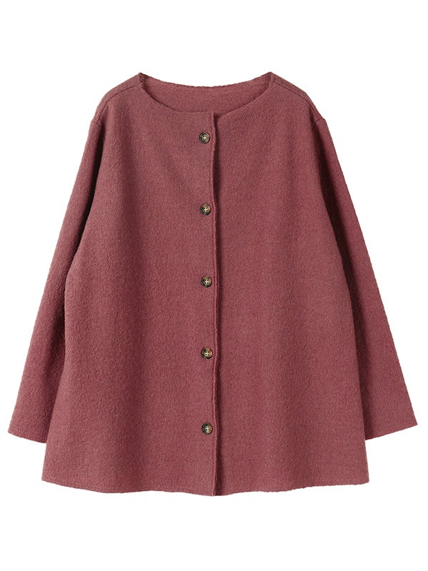 nuku nuku 縮絨ウール・カーディガン（5カラー）　23W460