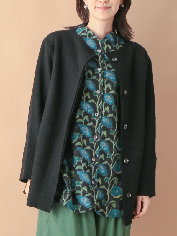 nuku nuku 縮絨ウール・カーディガン（5カラー）　23W460