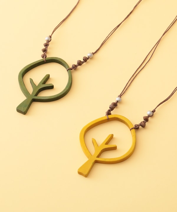 ウッド 透かし ツリーネックレス A25WPN062