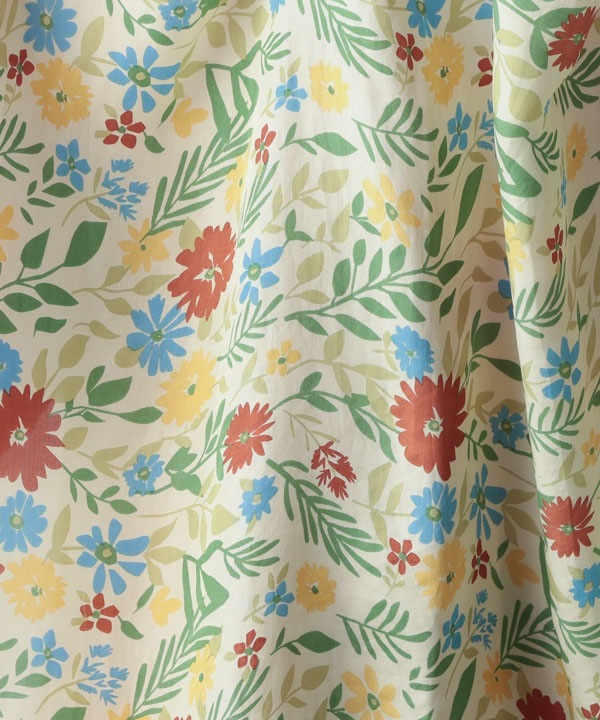 シルク100％ 花柄スカーフ B25W050