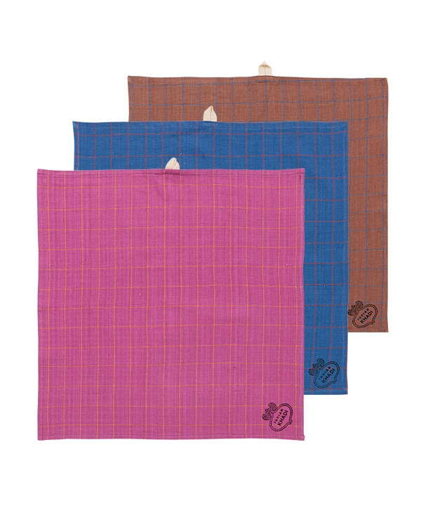 カディ キッチンクロス（チェック・3カラー） 45×45cm M24-2452