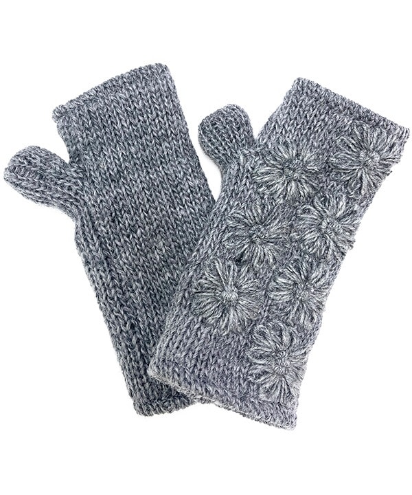 シンプルフラワ－ハンドウォーマー（4カラー）H24W023