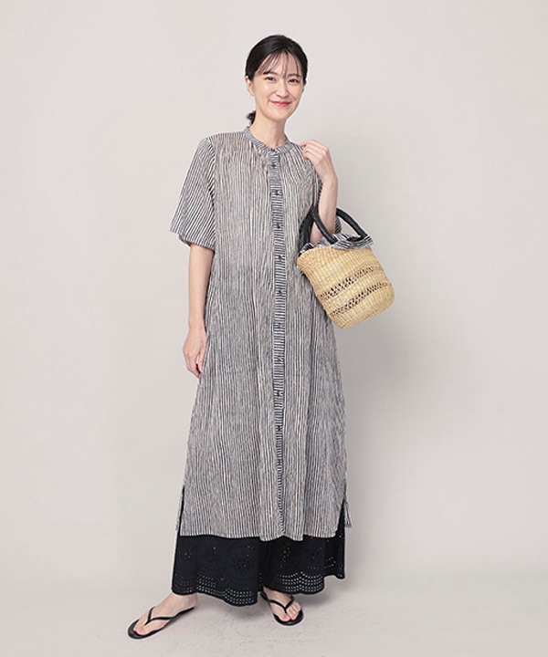 縁がかわいい刺繍コットンパンツ 26S029【2月頃入荷予定】