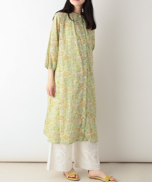 縁がかわいい刺繍コットンパンツ 26S029
