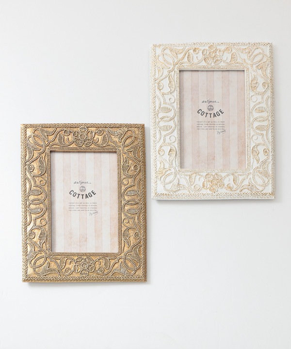 草花レクタングル フォトフレーム（2カラー） 17.5×22cm M45-2466