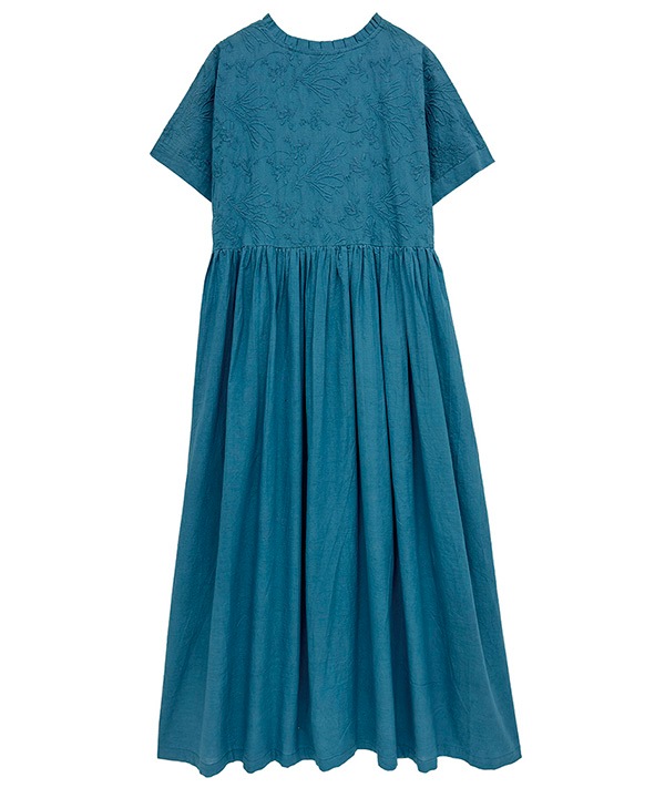 様々なボタニカル刺繍コットン2wayワンピース 26S032【3月頃入荷予定】