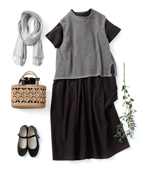 様々なボタニカル刺繍コットン2wayワンピース 26S032【3月頃入荷予定】