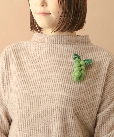 フェルトグレープブローチ A22WNX037