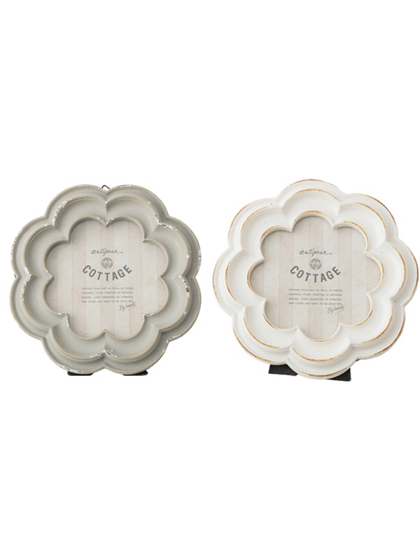 フラワー フォトフレーム 14.5cm （2カラー） M45-2219