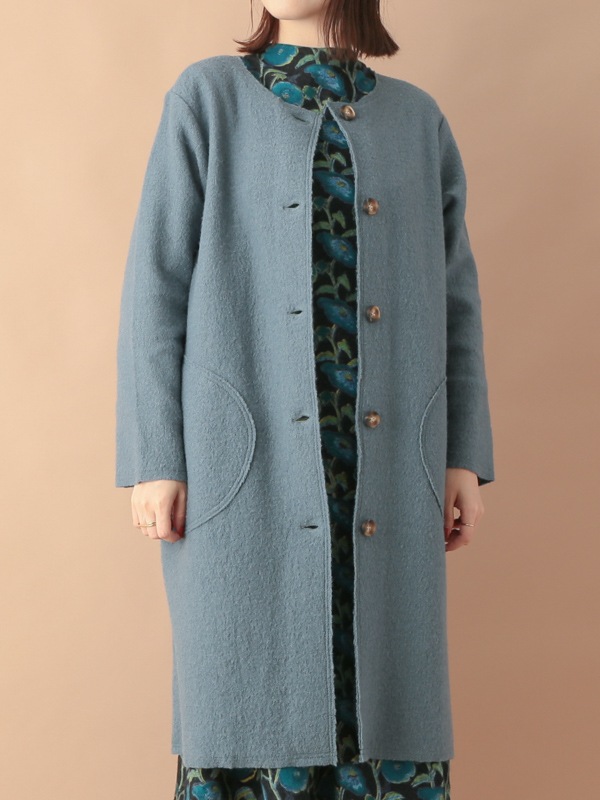 nuku nuku 縮絨ウール・ロングカーディガン（5カラー）　23W461