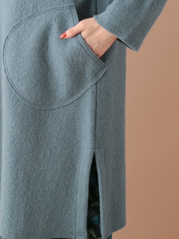 nuku nuku 縮絨ウール・ロングカーディガン（5カラー）　23W461