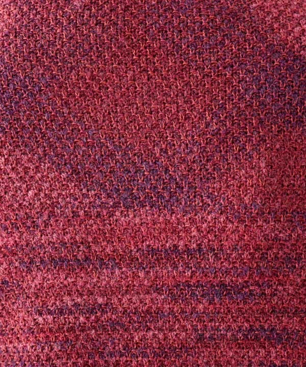 絣MIXへちま衿カーディガン 日本製 25W445