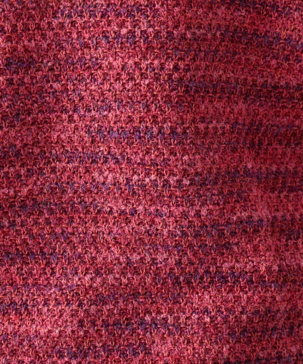 絣MIXへちま衿カーディガン 日本製 25W445