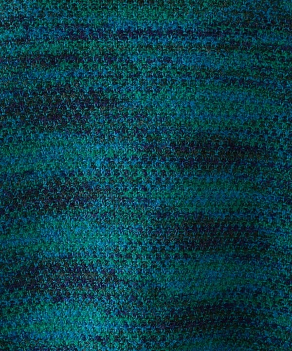 絣MIXへちま衿カーディガン 日本製 25W445