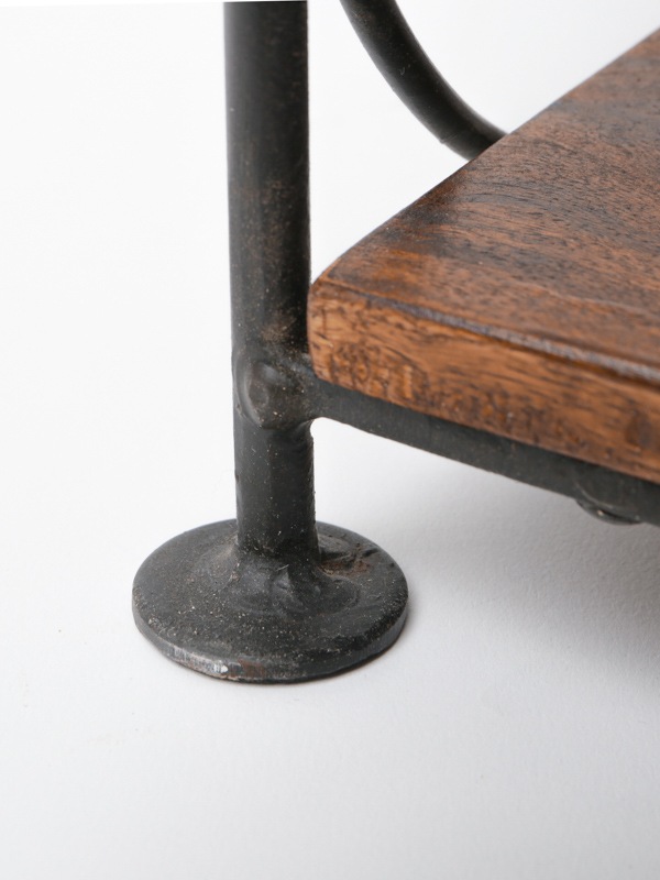 シーシャムウッド 卓上ディスプレイ 2段ラック スクロール 40×26cm IAPH058