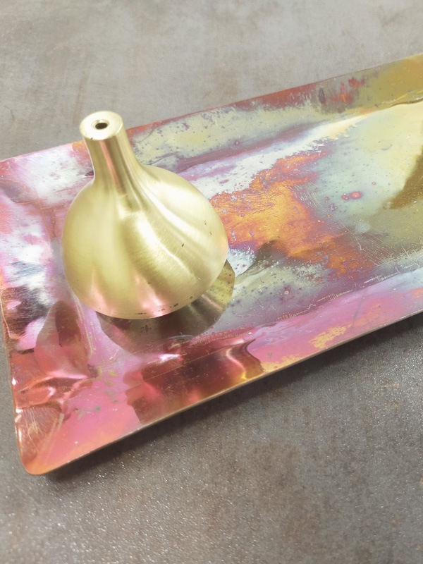 ブラスインセンスホルダー（壺） M32-2271