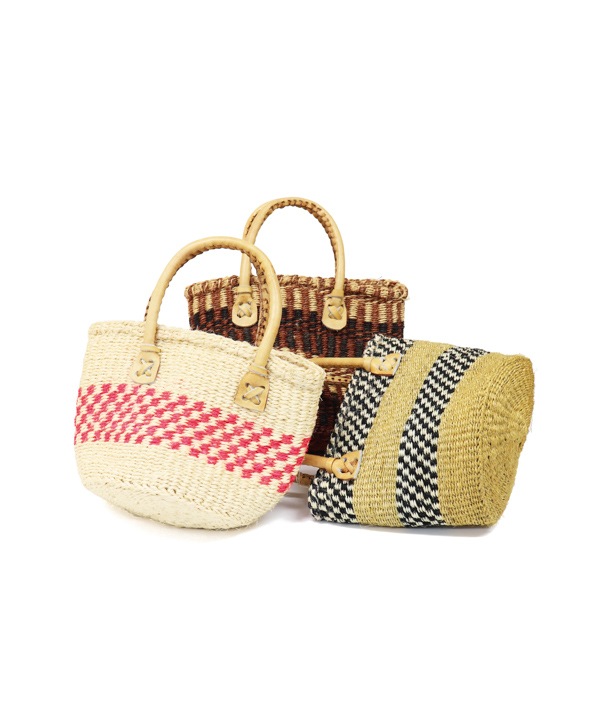 柄サイザルバッグ Sサイズ（色柄アソート）KENB-156 