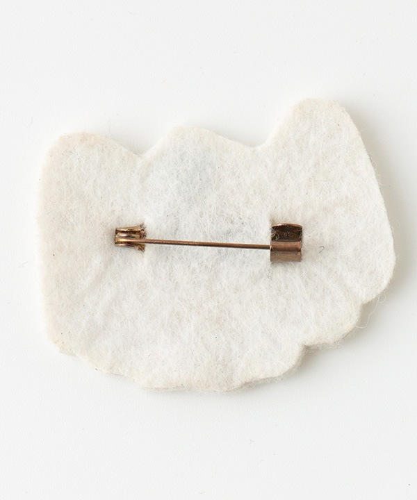 ザリ刺繍ブローチ ゴースト M21-2867