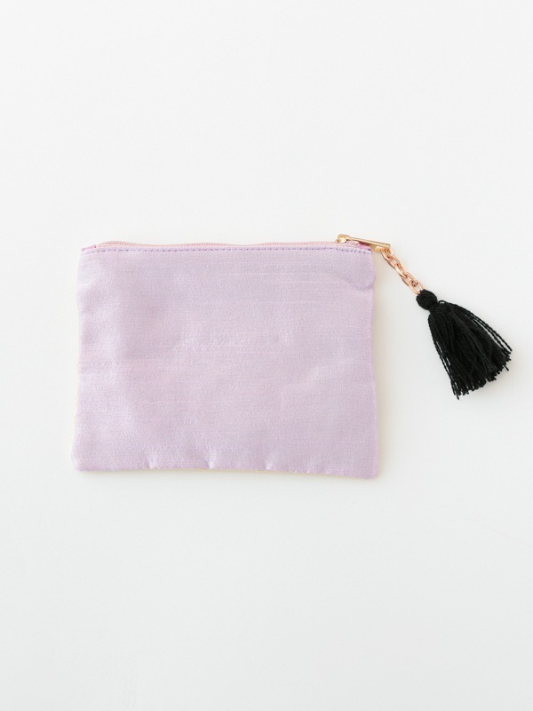 フラワービーズ刺繍ポーチ 14×10cm （3カラー）M42-2232