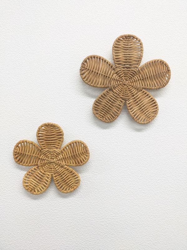 ラタンウォールデコレーション フラワーL M84-2362L