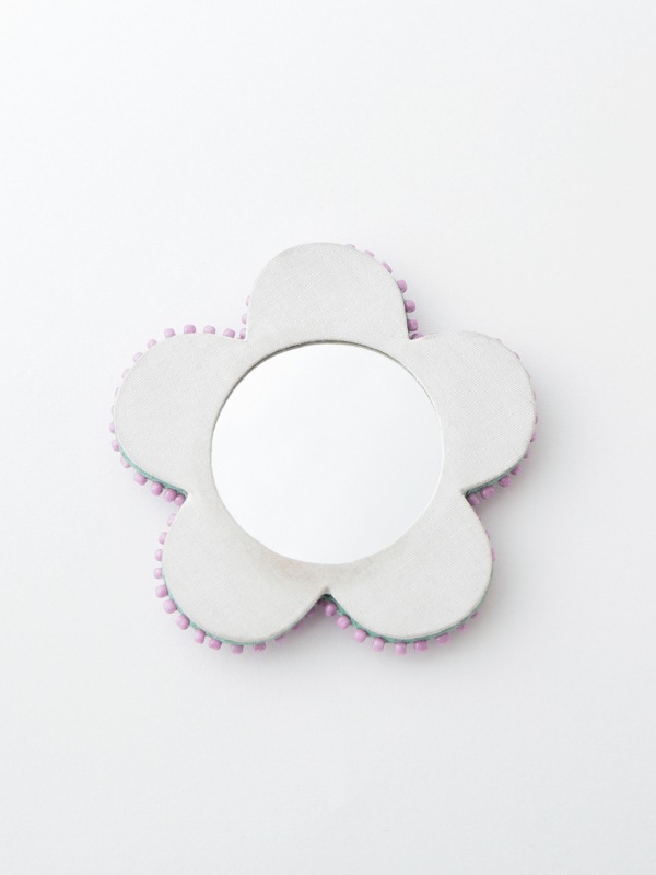 フラワー ハンドミラー・手鏡（3カラー） M42-2233　