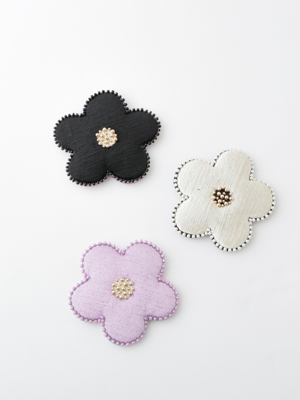 フラワー ハンドミラー・手鏡（3カラー） M42-2233　