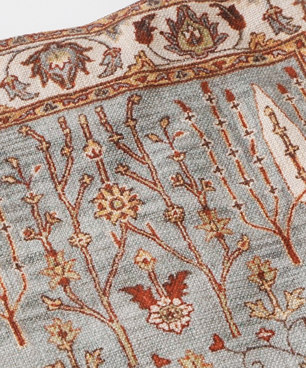 ラグ柄 コットン素材 トートバッグ（2カラー）H24W034