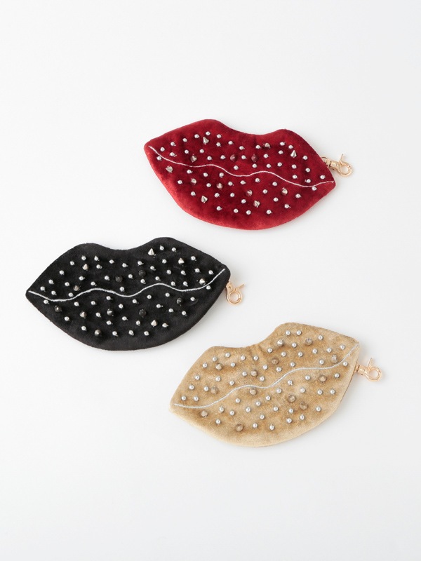 くちびるポーチ 16×9cm （3カラー）M42-2234