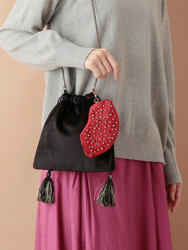 くちびるポーチ 16×9cm （3カラー）M42-2234